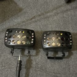 2 DJ Stage Party Lights DMX512 + Tripod Stand