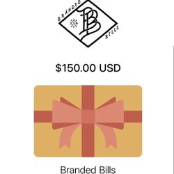 Gift Card For Sale Branded Bills