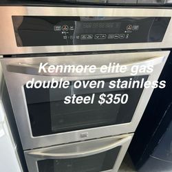 Kenmore Élite Gas Double Oven Stainless Steel 