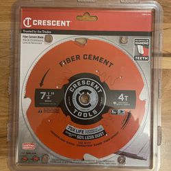 Crescent Fiber Cement 7-1/4-in 4-Tooth Diamond Circular Saw Blade