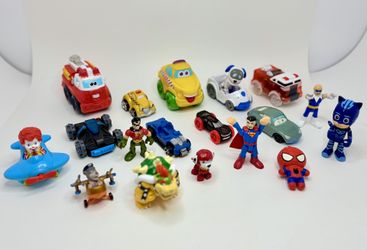 Bunch of Small Toys and Cars