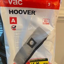 Techtronic vac Hoover Style A bags QTY=3 Bags, Model#: AA10001; Part No. (contact info removed)01