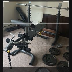 Weights, Bench And Bar
