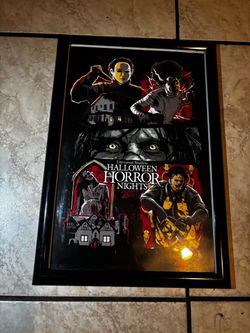 Halloween horror nights universal studios HHN 2021 print poster 17X11”