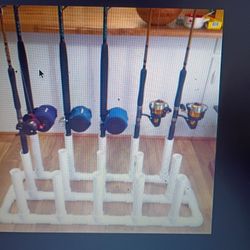 Fishing Pole Rack
