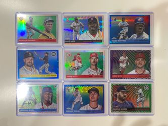 2025 Topps Chrome Platinum Anniversary Color Card Lot of 9!