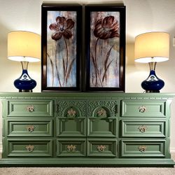 🔆🔆BEAUTIFUL LINK TAYLOR DAGE GREEN dresser/buffet/sideboard/dining Server/tv Stand/credenza