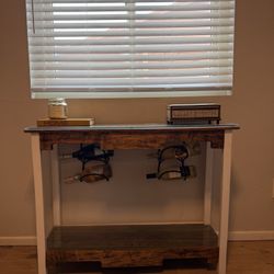 Entry Table with Wine Rack