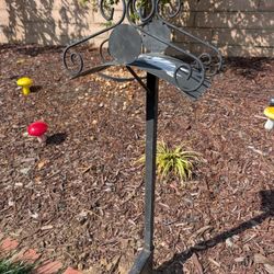 Decorative Wrought Iron Garden Hose Stand