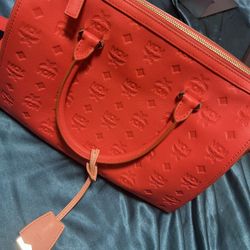 MCM Medium Boston Orange
