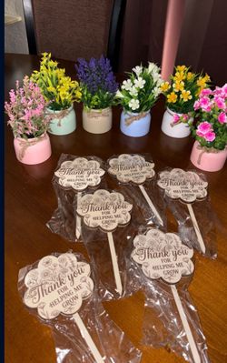 Thank You Appreciation Gift Flowers Teacher Sister Mom Grandma Girlfriend Wife