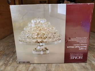 Chandelier 11.65in x 14.17in 4 light semi flush