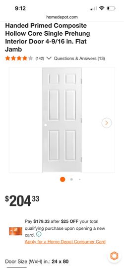Brand new door and door frame
