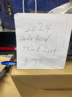 23-24 HONDA ACCORD TAIL LIGHT BAR REAR TRUNK LID CENTER LED PANEL