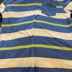 Boys Striped Short Sleeved Shirt Size 14/16
