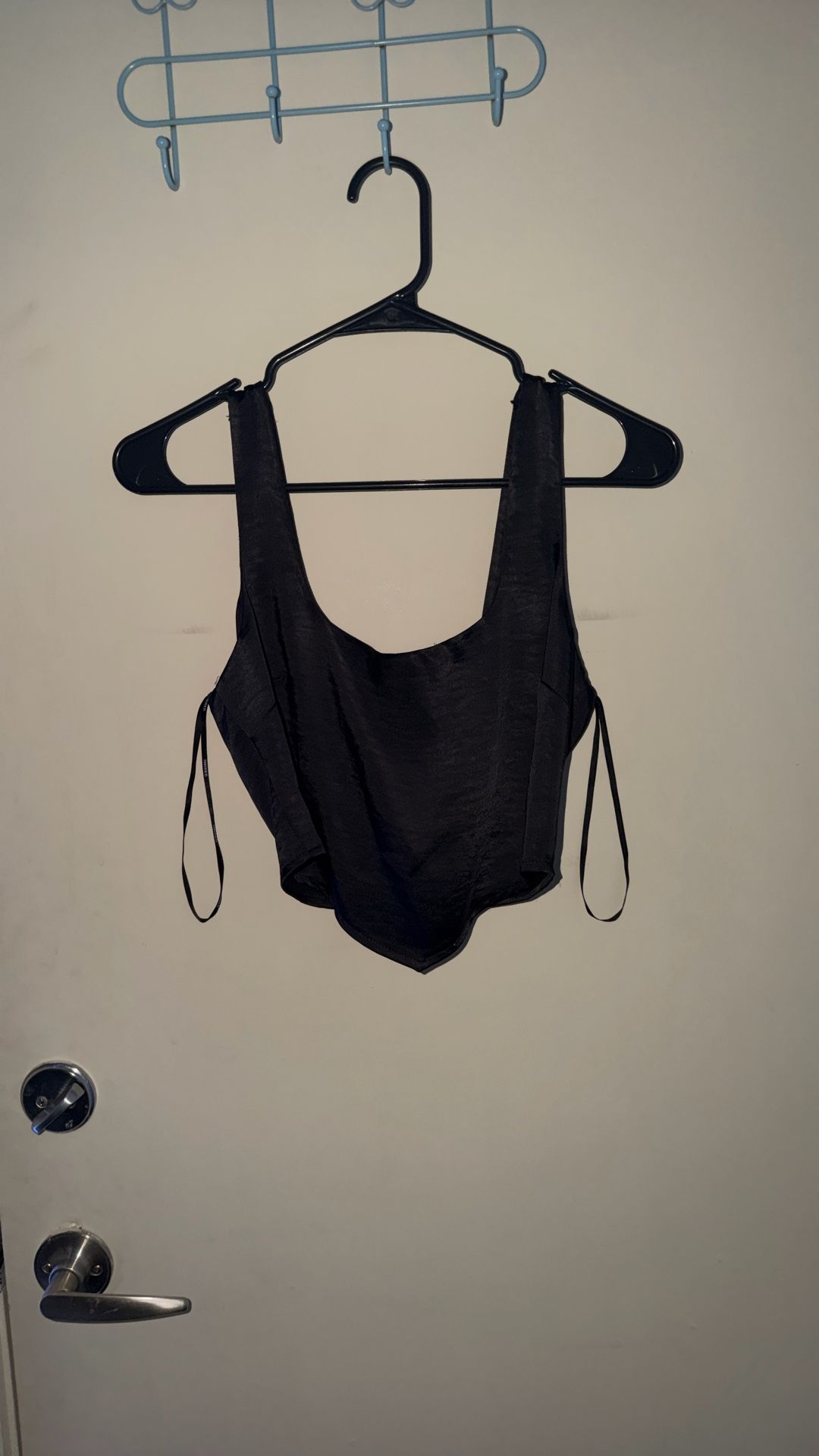 small satin corset top