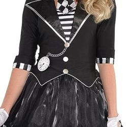 DARK MAD HATTER HALLOWEEN COSTUME DRESS