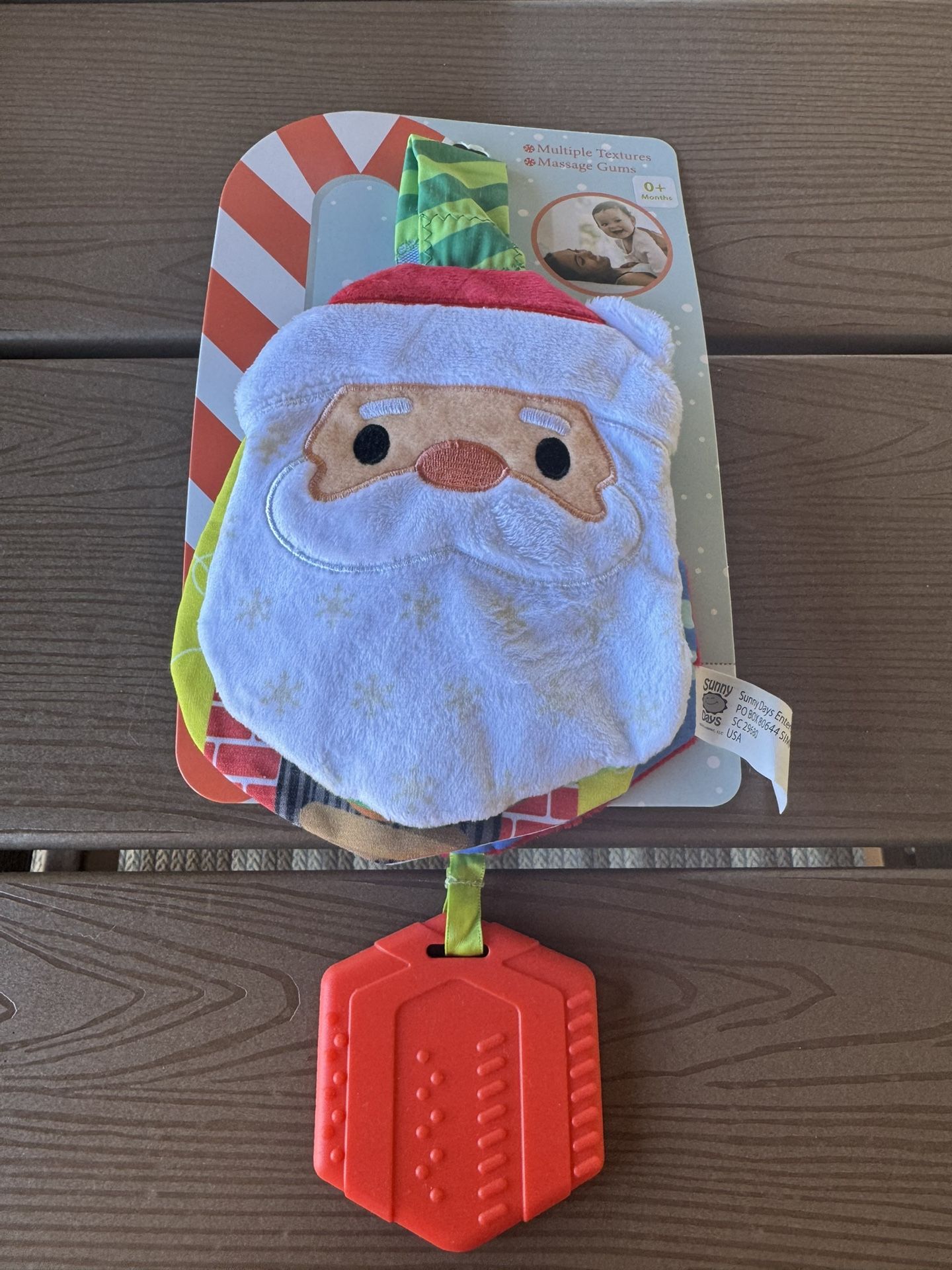 New One (1) Sunny Days Crinkle Book Teeter Baby Christmas Holiday Toy