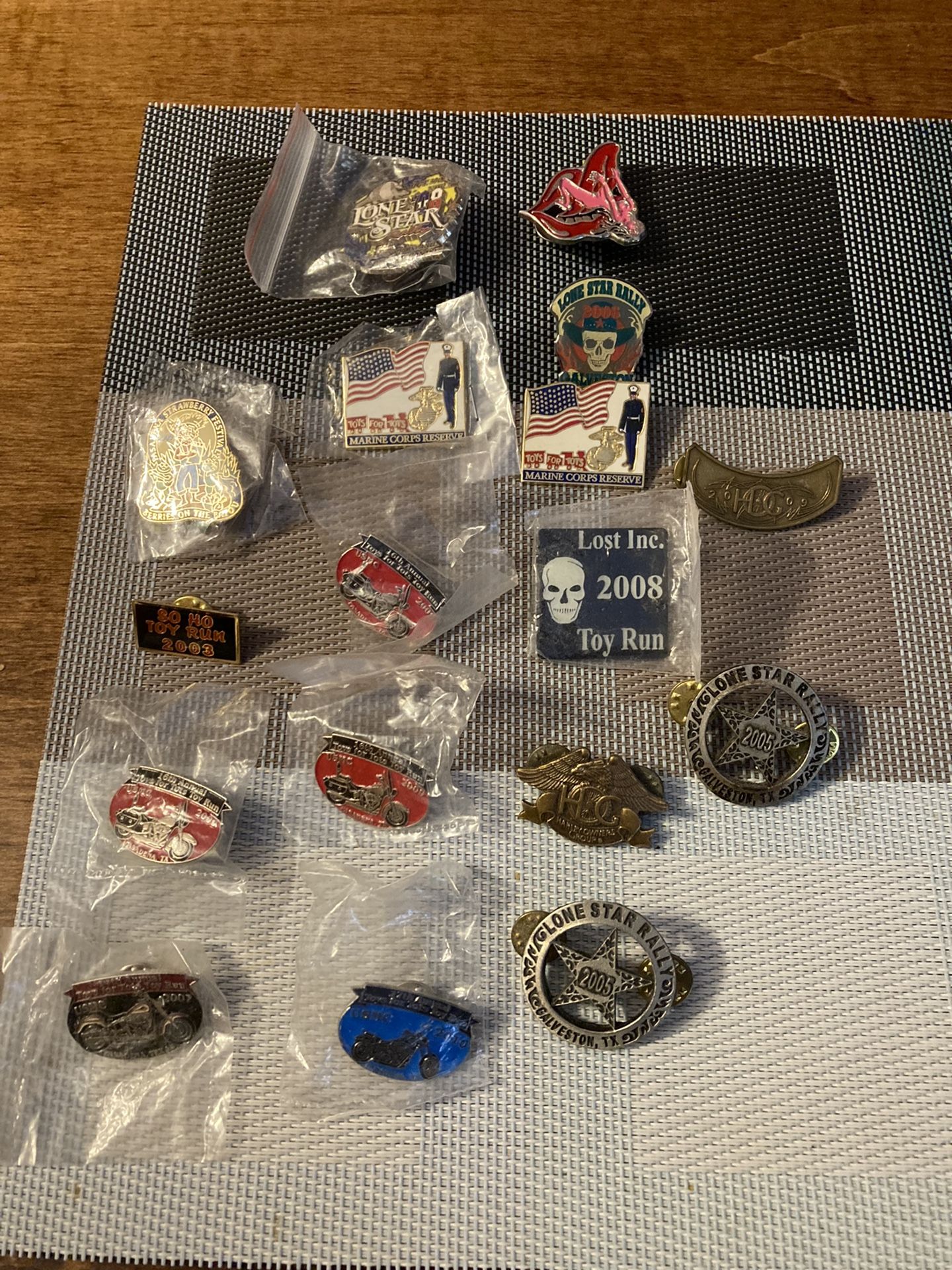 Motorcycle Vest Pins