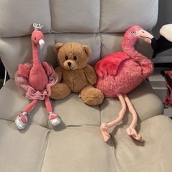 Stuffed Animal Plush Flamingo Teddy Bear