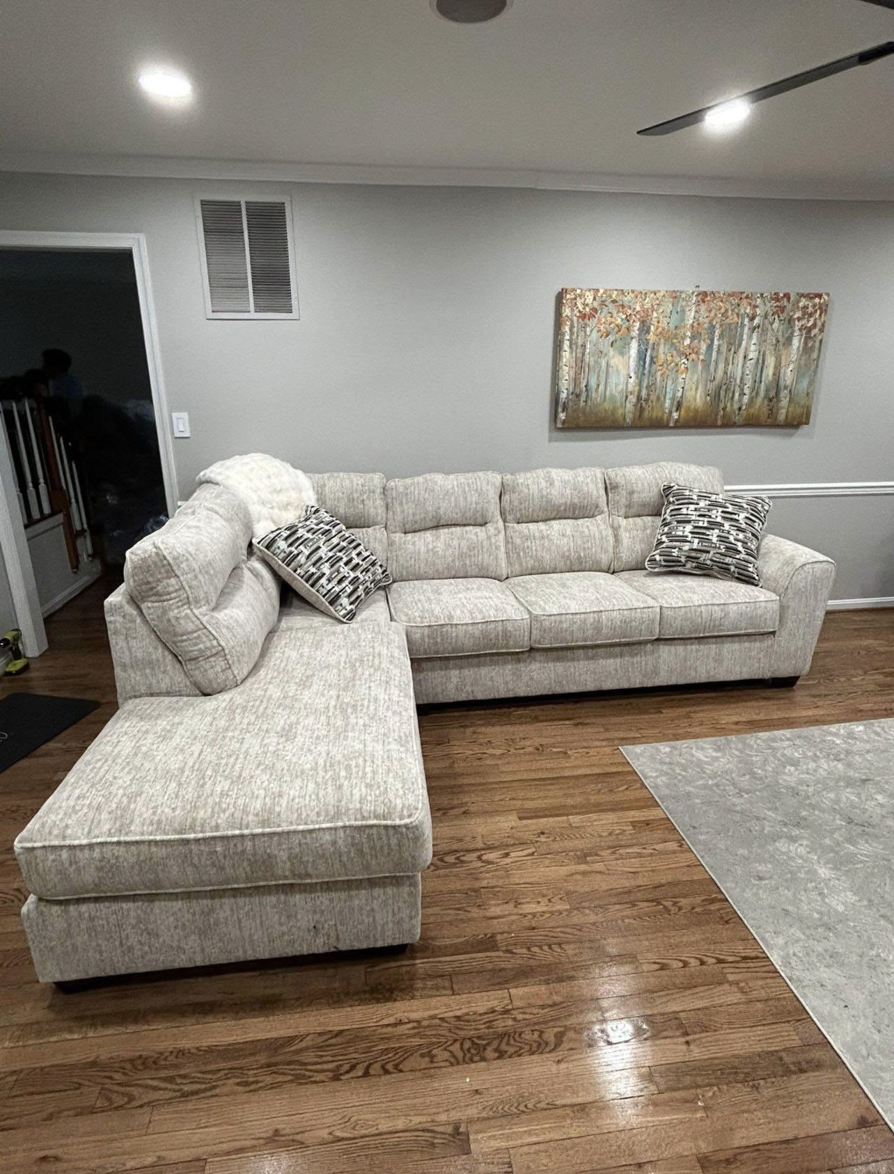 Visit Our Showroom For Huge savings on Ashley Sectionals, Sofa Chaises, Sofa, Loveseat, Beds & Brand-New Mattresses!