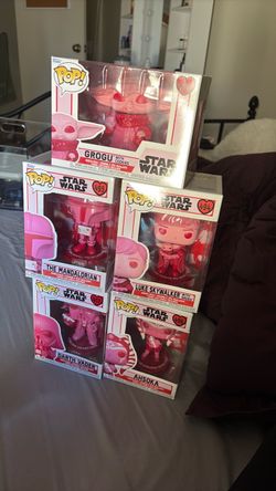 Funko Pop Star Wars Valentine's Day Set of 5