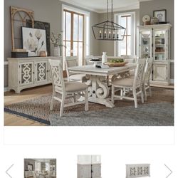 Farm dining Set Expanded  Juego De Comedor Moderno Que Se Extiende 