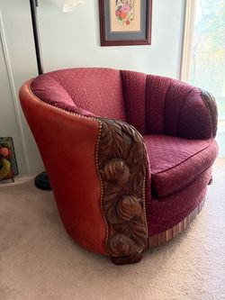 Antique barrel chair