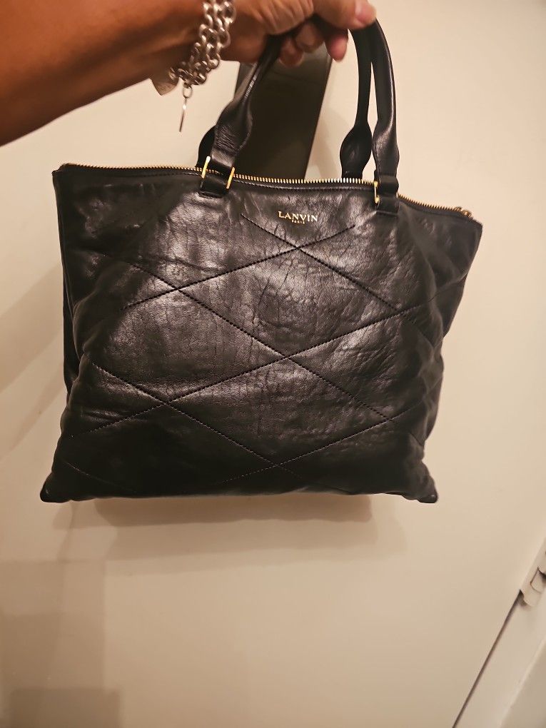 Mint Nvr Used Lanvin Bag Soft Lamb Lthr Pet Smk Free Serious Only 