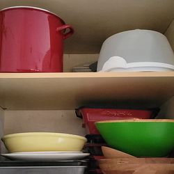 Kitchen glasses plates etc