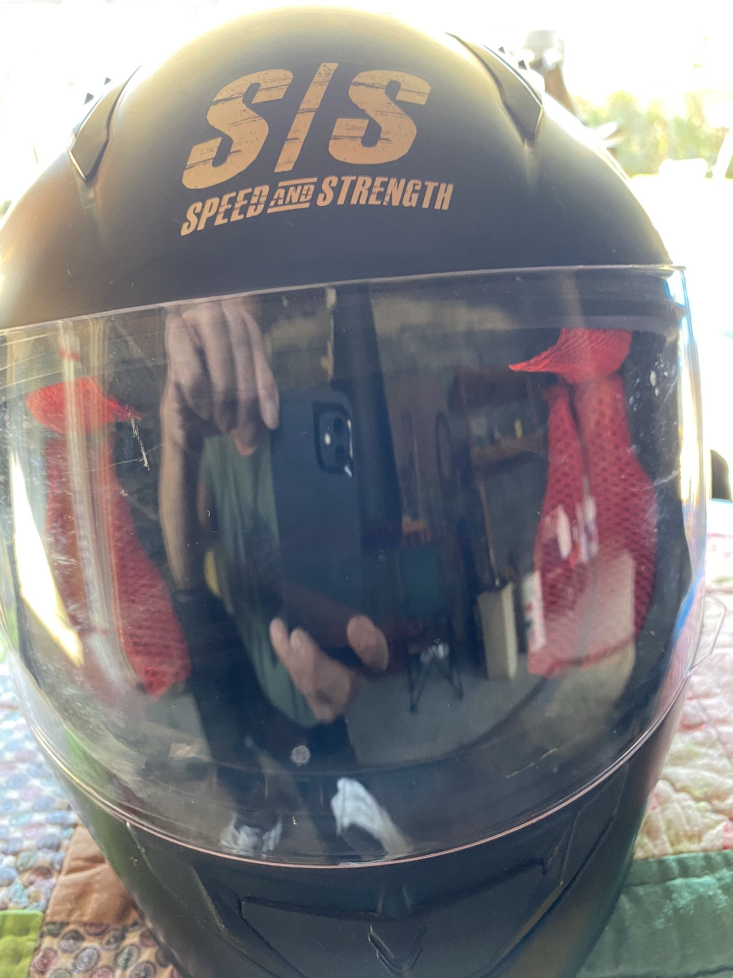 Three motorcycle helmets two large one small $75 each. Or best offer DOT approved