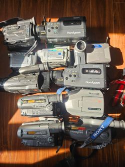 Camcorder Lot of 11 Sony,Canon,Sharp Samsung