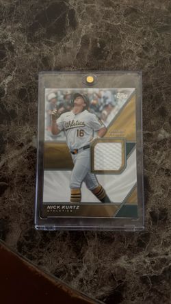 Nick Kurtz /Game worn piece