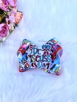 Dr Seus Day Hair Bow
