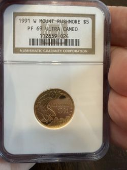 Graded  $5 Gold Commemorative For Spot