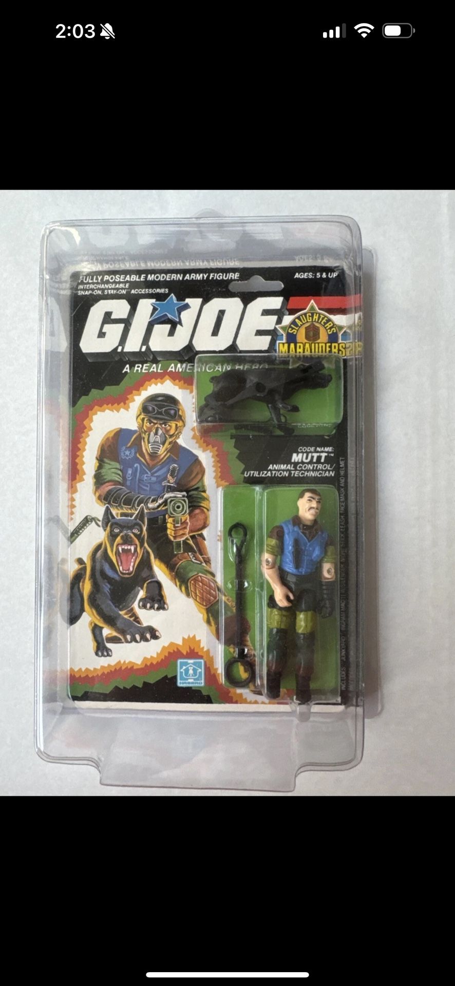 Hasbro (1989) G.I. Joe Slaughter's Marauders Mutt & Junkyard Action Figure