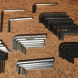 Lot Of 51 Alan Wrenches Some Craftsman 1/16th Through 1/4t