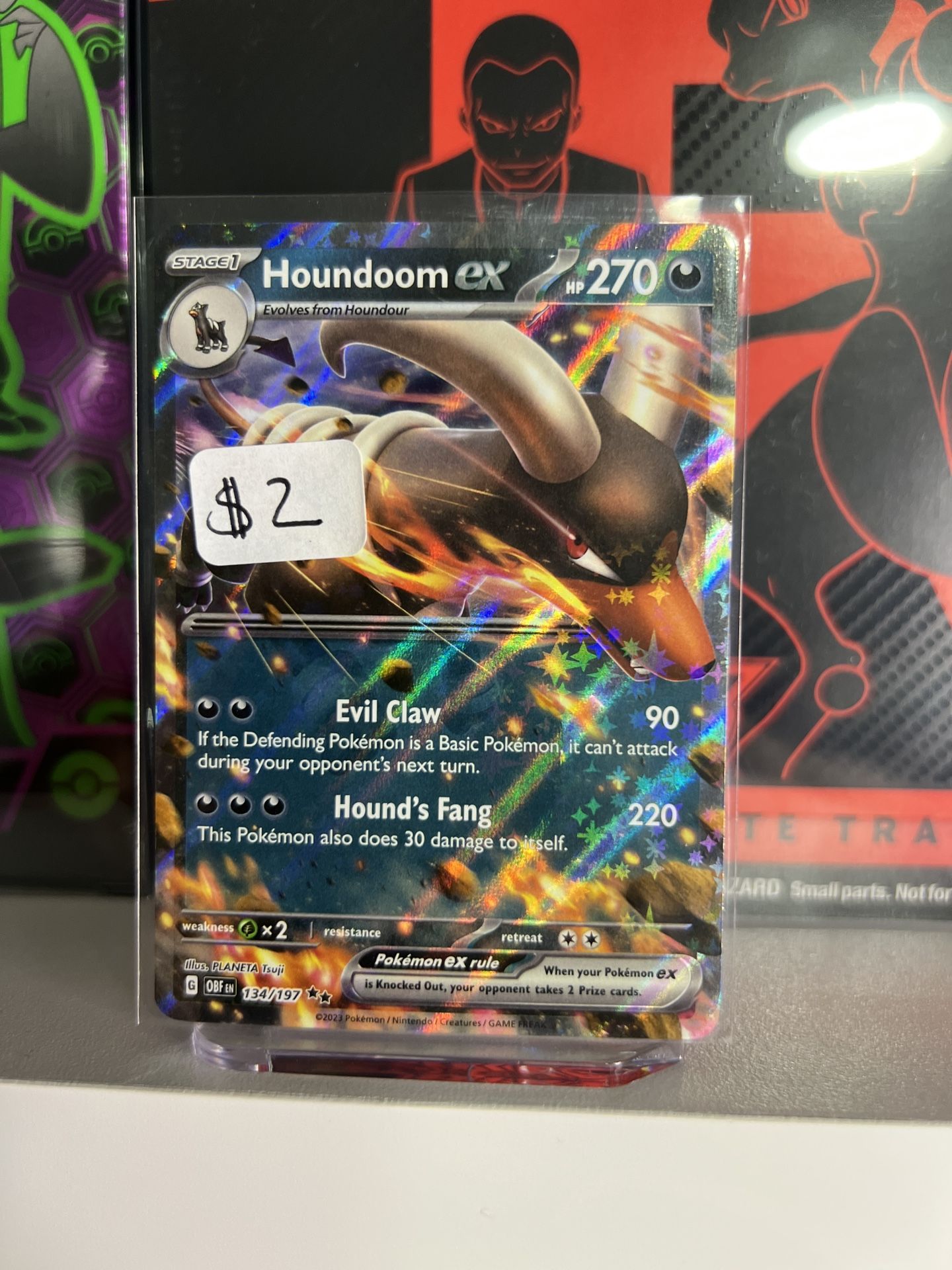 Pokemon Obsidian Flames Houndoom ex - 134/197