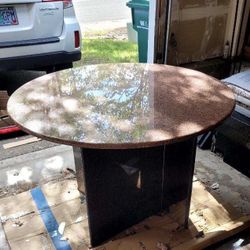 Solid Granite Dining Room Table