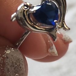 Ss 925 Dolphin RING SIZE 8