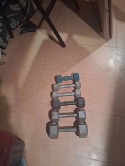 Variety of iron dumbells
