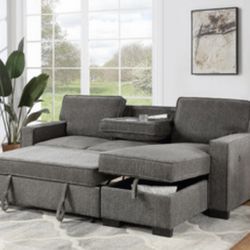 Sectional Sleeper W/usb Port And Storage