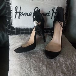#wild Diva #shoes #women's #size 9 #heels #black #straps