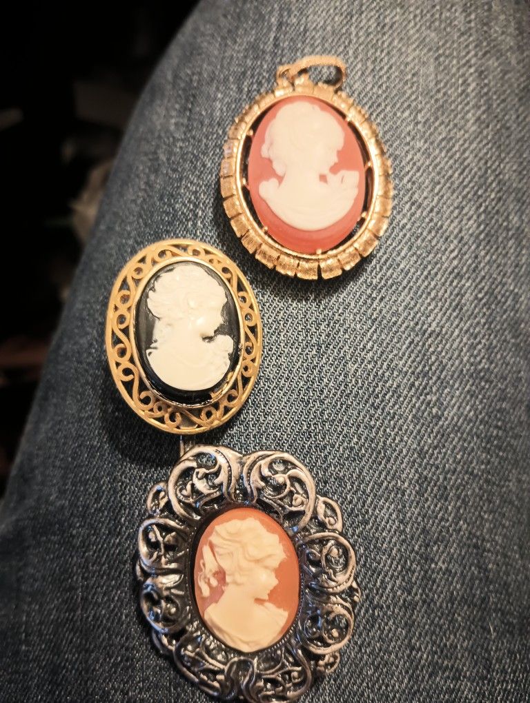 Three Cameo Pendants