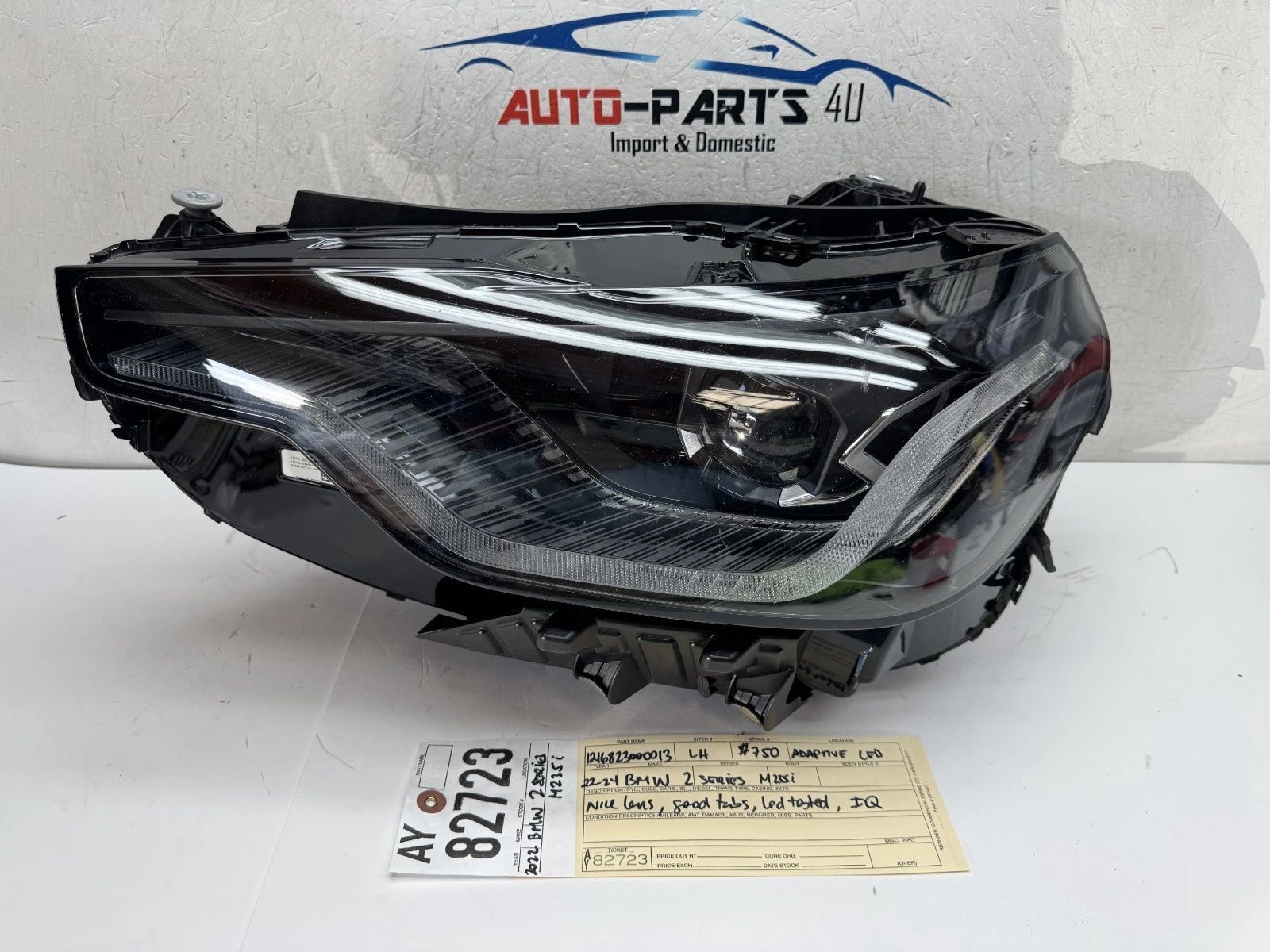 complete! 2022 - 2023 - 2024 BMW 2 SERIES M235i LEFT LED HEADLIGHT OEM AY82723