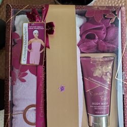 Spa New Set, Wrap. Nylon Scrub, Body Wash