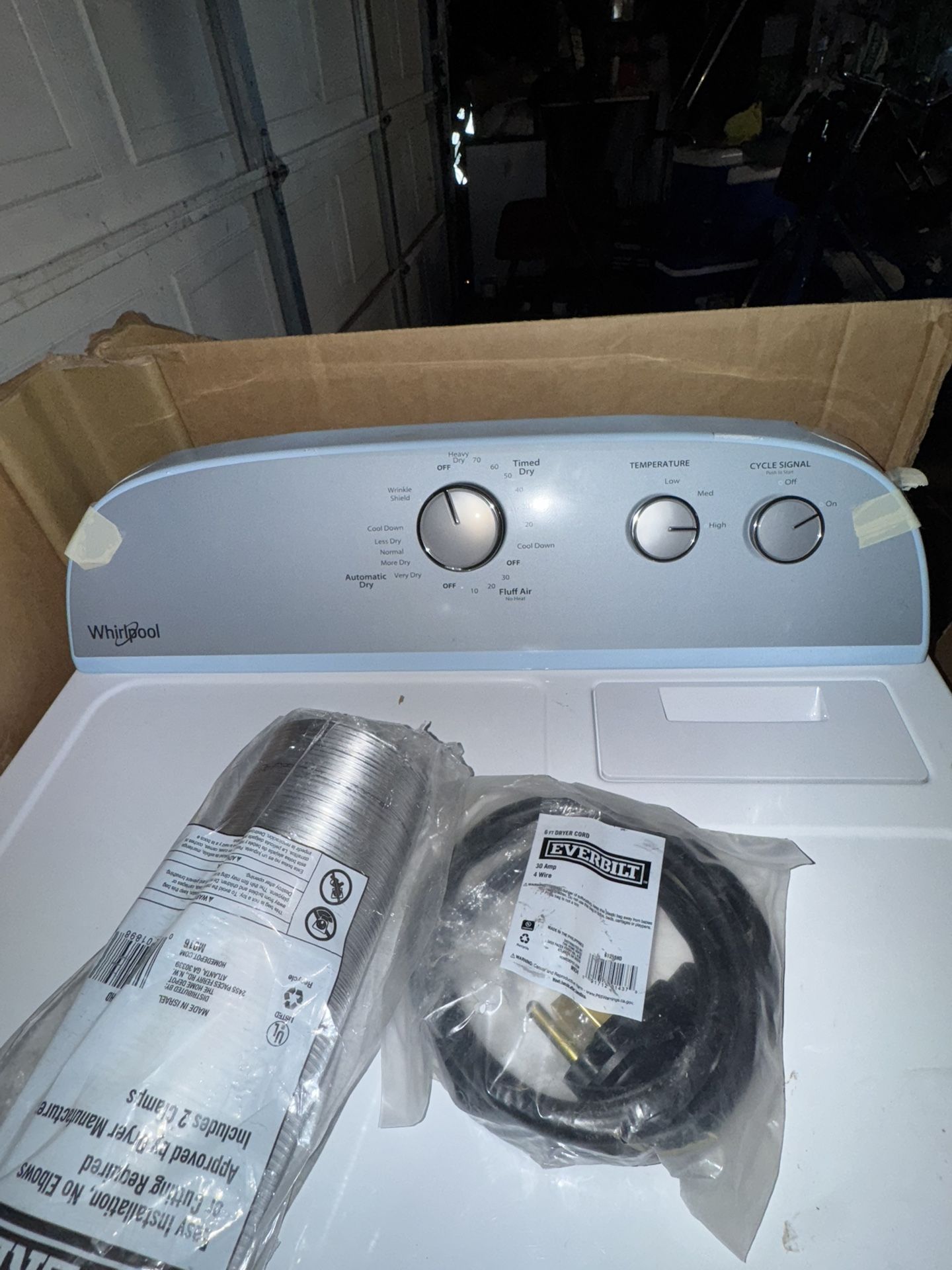 Whirlpool -Cycle Electric Dryer - White