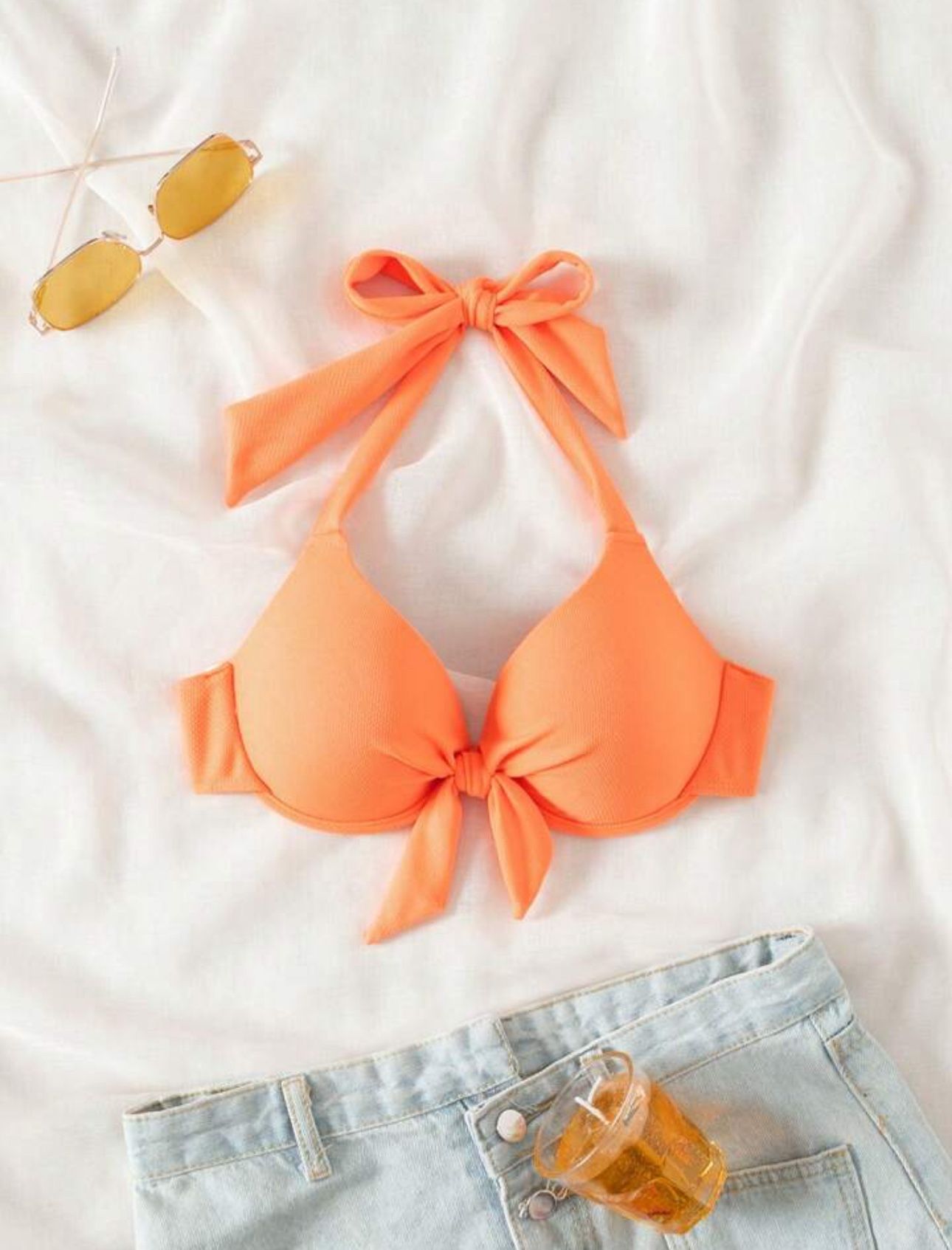 halter neck bikini top