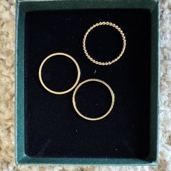 Rings - Gold - Set Of 3