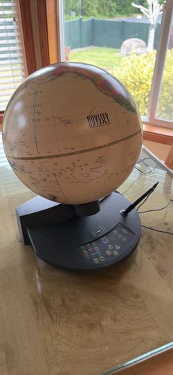 1997 Odyssey Electronic World Globe Talking Sound  With Pen Educational